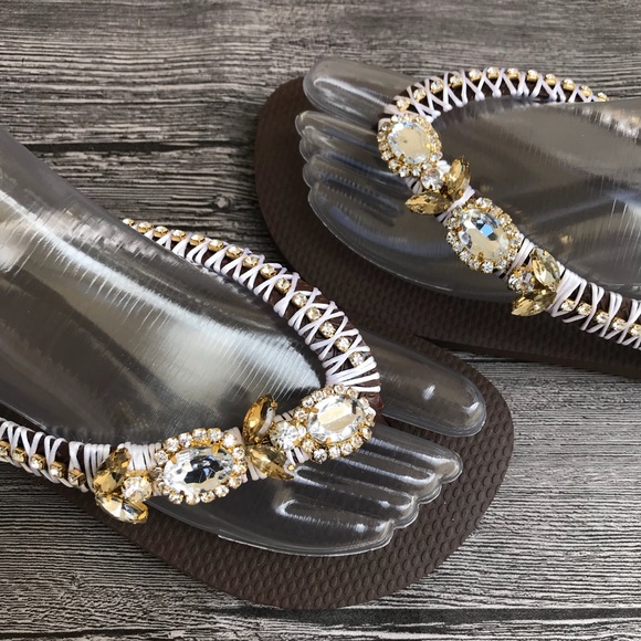 NEW ♡ Gorgeous Embellished ♡ Havaianas - Picture 2 of 8